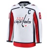 Män Ishockey Washington Capitals tröja Fanatics Premium Alexander Ovechkin 2024-25 Vit Borta